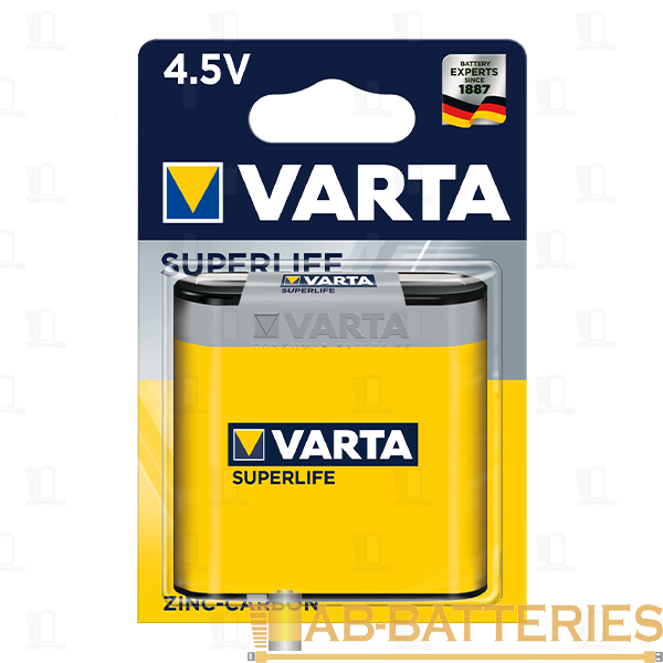 Батарейка Varta SUPERLIFE 3R12 BL1 Heavy Duty 4.5V (2012) (1/10/100)