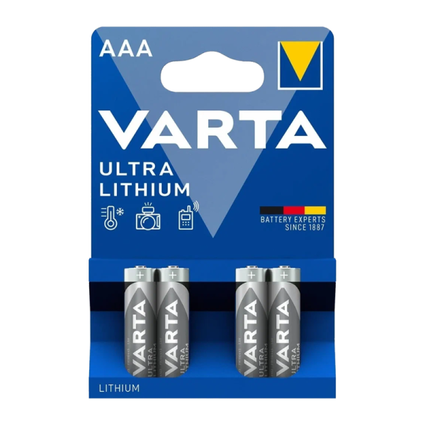 Батарейка Varta ULTRA FR03 AAA BL4 Lithium 1.5V (6103) (4/40/200)