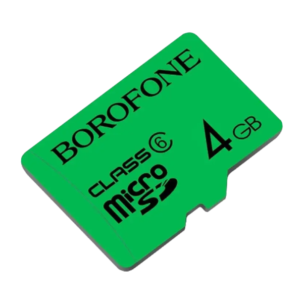 Карта памяти microSD Borofone 4GB Class6 40 МБ/сек (1/100)