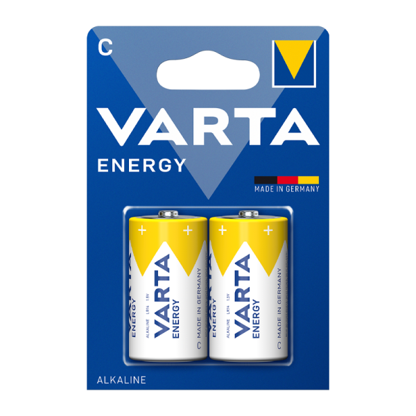 Батарейка Varta ENERGY LR14 C BL2 Alkaline 1.5V (4114) (2/20/200)
