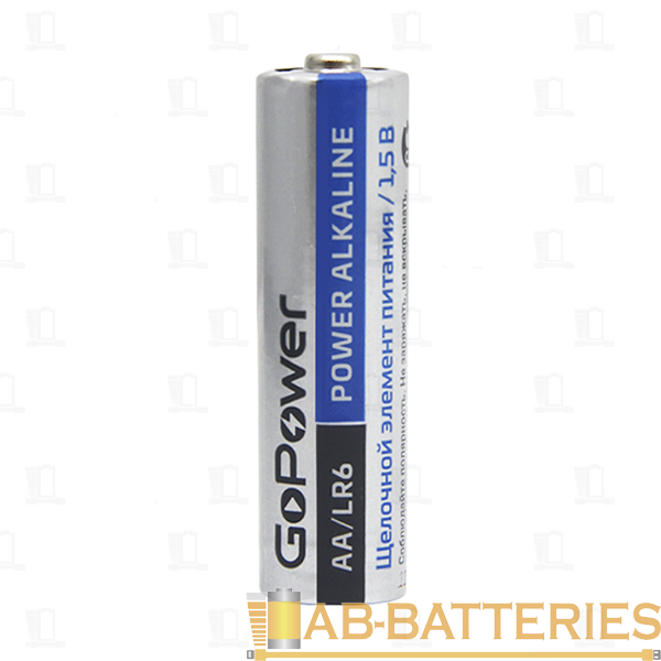 Батарейка GoPower LR6 AA Shrink 2 Alkaline 1.5V (2/40/800)