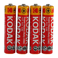 Батарейка Kodak Extra R03 AAA Shrink 4 Heavy Duty 1.5V (4/60/2400)