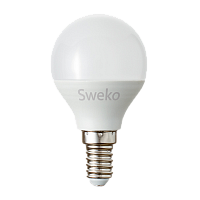 Лампа светодиодная Sweko G45 E14 5W 6500К 230V шар (1/5/100)