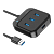 USB-Хаб HOCO HB31 4USB USB (m) USB2.0 0.2м черный (1/19/190)