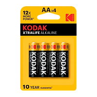 Батарейка Kodak XTRALIFE LR6 AA BL4 Alkaline 1.5V (4/80/400/17600)