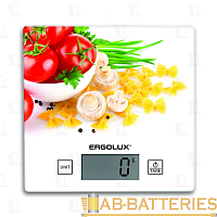 Весы кухонные Ergolux ELX-SK01-С36 электронные 5кг ассорти (1/20)
