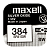 Батарейка Maxell 384 (SR41SW) BL1 Silver Oxide 1.55V 0%Hg (1/10/100)