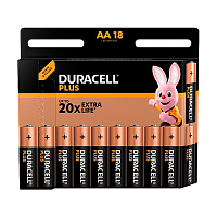 Батарейка Duracell Plus LR6 AA BL18 Alkaline 1.5V (18/180/17100)