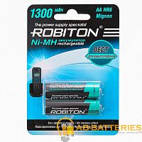 Аккумулятор ROBITON 1300MHAA-2 DECT BL2 (2/50/200)