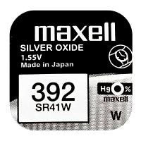 Батарейка Maxell 392 (SR41W) BL1 Silver Oxide 1.55V (1/10/100)