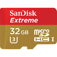 Карта памяти microSD SanDisk EXTREME 32GB Class10 UHS-I (U3) 90 МБ/сек с адаптером