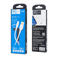 Кабель GFPower 06T USB (m)-Type-C (m) 1.0м 2.4A ПВХ белый (1/200/800)