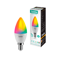 Лампа светодиодная Camelion C35 E14 7W 220V свеча Smart Home RGB+WiFi LSH7 (1/10/100)