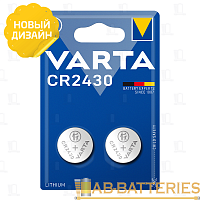 Батарейка Varta ELECTRONICS CR2430 BL2 Alkaline 3V (6430) (2/20/200)