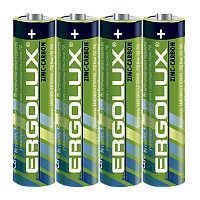 Батарейка Ergolux R03 AAA Shrink 4 Heavy Duty 1.5V (4/60/1200)