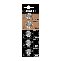 Батарейка Duracell CR2016 BL5 Lithium 3V (5/20/200)