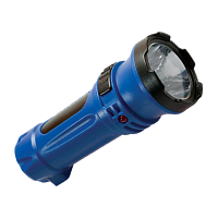 Фонарь туристический Космос 102 0.5W 1LED от аккумулятора прямая подзарядка синий (1/25/100)