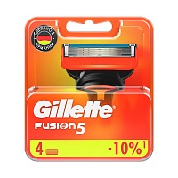 Сменные кассеты Gillette FUSION (RUS) 5 лезвий 4шт. (цена за 1 шт) (4/40)