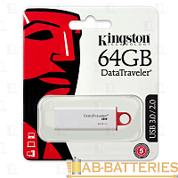 Флеш-накопитель Kingston DataTraveler G4 64GB USB3.0 пластик белый красный