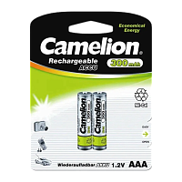Аккумулятор бытовой Camelion HR03 AAA BL2 NI-CD 300mAh (2/24/480)