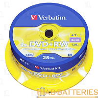 Диск DVD+RW VS 4.7GB 4x 25шт. bulk (25/250)