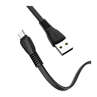 Кабель HOCO X40 USB (m)-microUSB (m) 1.0м 2.4A TPE черный (1/33/330)
