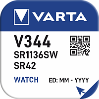 Батарейка Varta 344 BL1 Silver Oxide 1.55V (1/10/100)
